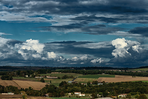 Looking East from the Puy Sanseau - Villebois-Lavalette