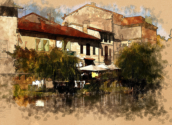 After: Dronne River - Brantome