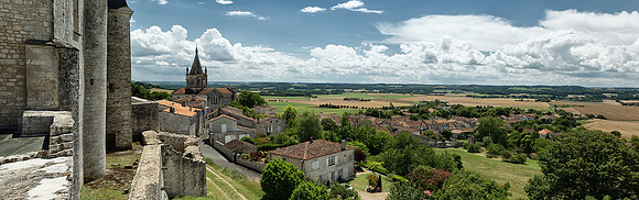 Panorama from the Chateau - Villebois-Lavalette