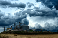 Silo and Storm Clouds - Gouts