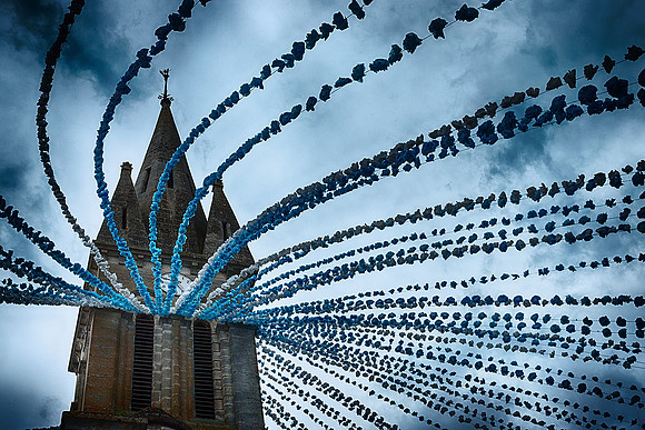 The Church during 2014 La Félibrée - Verteillac