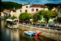 Boats and River Dronne - Brantôme
