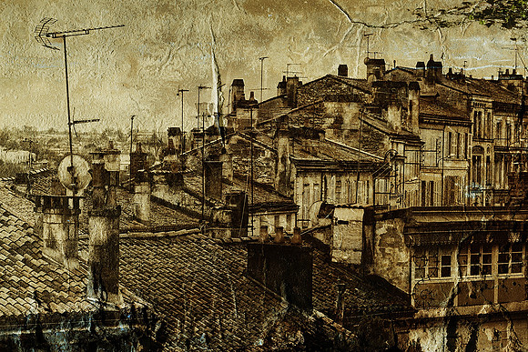 Rooftops and Aerials - Angouleme,  Charente