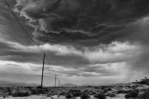 Dust storm at Horsehoe Bend - Page, Arizona
