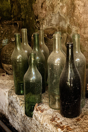 Old Bottles - Bourdeilles