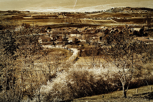 View from the Cemetery - Villebois Lavalette, Charente