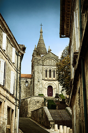 The Church from Les Halles - Villebois-Lavalette