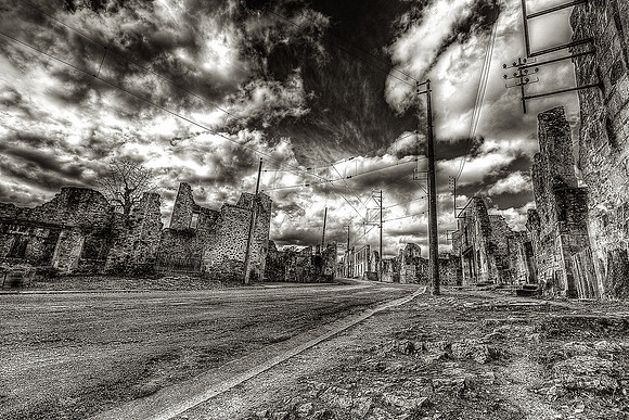 Main Road looking West - Oradour-sur-Glane