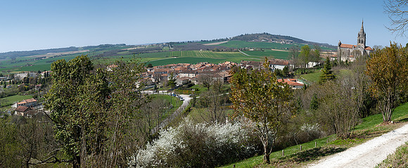 Villebois-Lavalette - Panorama from the Top of the Hill